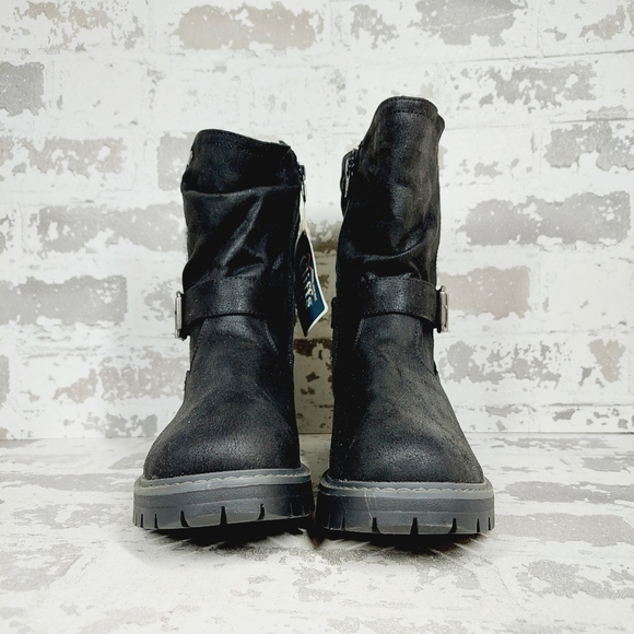 New Cliffs by White Mountain Black Suede Women's Mingle Boot A738 - Picture 3 of 10